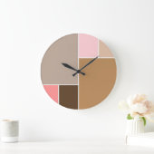 Conch Seashell-kleurenblokken Grote Klok (Huis)