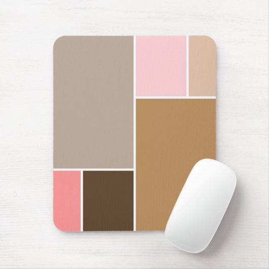 Conch Seashell-kleurenblokken Muismat (Met muis)
