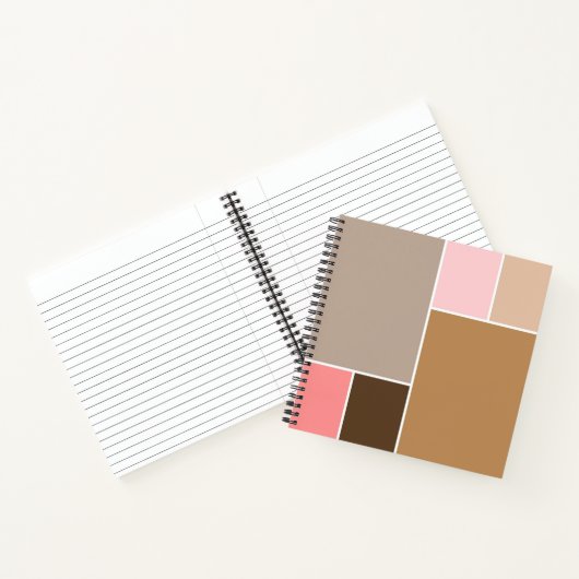 Conch Seashell-kleurenblokken Notitieboek (Binnen)