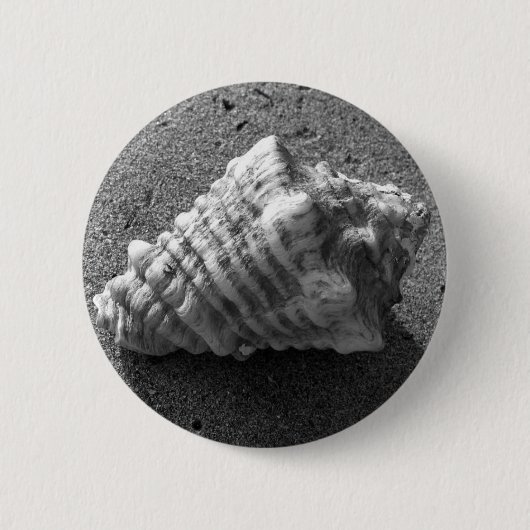 Conch Seashell Sand Beach Button Pendant (Voorkant)