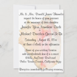 Conch Seashell Wedding Kaart