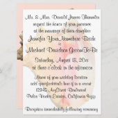 Conch Seashell Wedding Kaart (Voorkant / Achterkant)