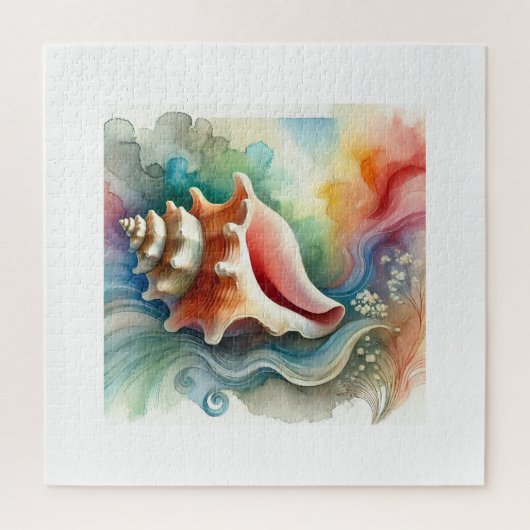 Conch Shell 160724AREF203 - Watercolor Legpuzzel (Verticaal)