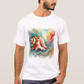 Conch Shell 160724AREF203 - Watercolor T-shirt (Voorkant)