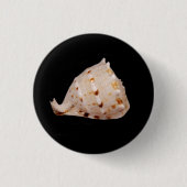 Conch Shell Badge Ronde Button 3,2 Cm (Voorkant)