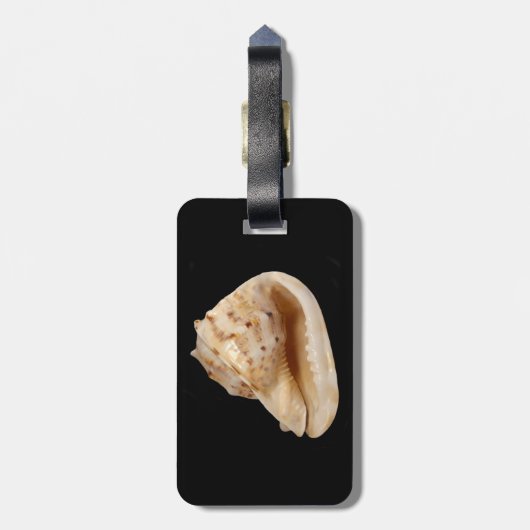 Conch Shell Bagagelabel (Achterkant verticaal)