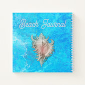 Conch Shell "Beach Life" Beach Journal Notitieboek (Achterkant)