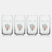 Conch Shell "Beach Life" Blikvorm Glas (Achterkant)