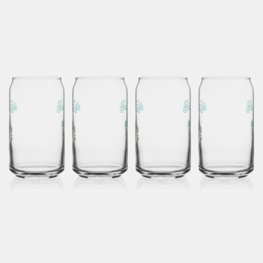 Conch Shell "Beach Life" Blikvorm Glas (Rechts)