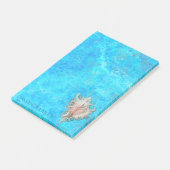 Conch Shell "Beach Life" gepersonaliseerd Post-it® Notes (Schuin)