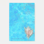 Conch Shell "Beach Life" gepersonaliseerd Post-it® Notes (Voorkant)