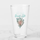 Conch Shell "Beach Life" Glas (Voorkant)