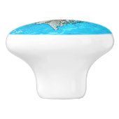 Conch Shell "Beach Life" Keramische Knop (Zijkant)