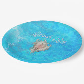 Conch Shell "Beach Life"  Papieren Bordje (Gekanteld)