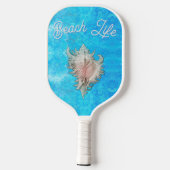 Conch Shell "Beach Life" Pickleball Paddle (Achterkant)