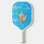 Conch Shell "Beach Life" Pickleball Paddle (Voorkant)