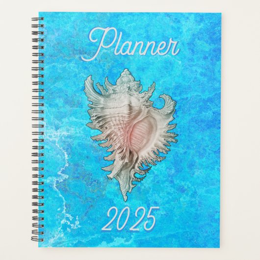 Conch Shell "Beach Life" Planner (Voorkant)
