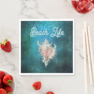 Conch Shell "Beach Life" Servet