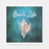 Conch Shell "Beach Life" Servet (Voorkant)