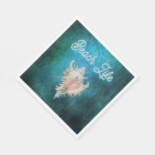 Conch Shell "Beach Life" Servet (Hoek)