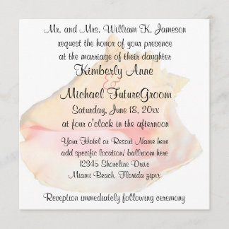 Conch Shell Beach Theme Weddenschap Kaart