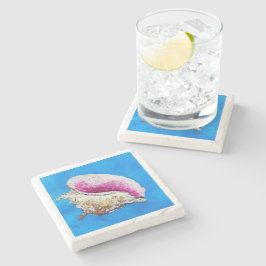Conch Shell Drink Coasters Stenen Onderzetter
