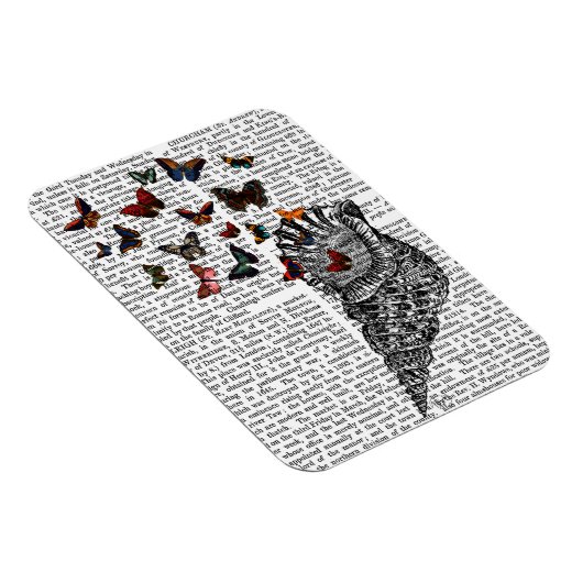 Conch Shell en Butterflies 2 Magneet (Rechterzijde)