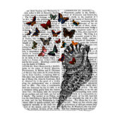 Conch Shell en Butterflies 2 Magneet (Verticaal)