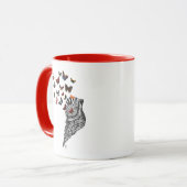 Conch Shell en Butterflies 2 Mok (Voorkant links)