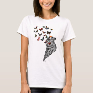 Conch Shell en Butterflies 2 T-shirt