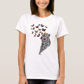 Conch Shell en Butterflies 2 T-shirt (Voorkant)