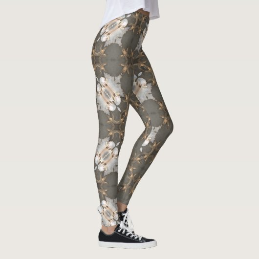 Conch Shell en Starfish geometrische Leggings (Rechts)