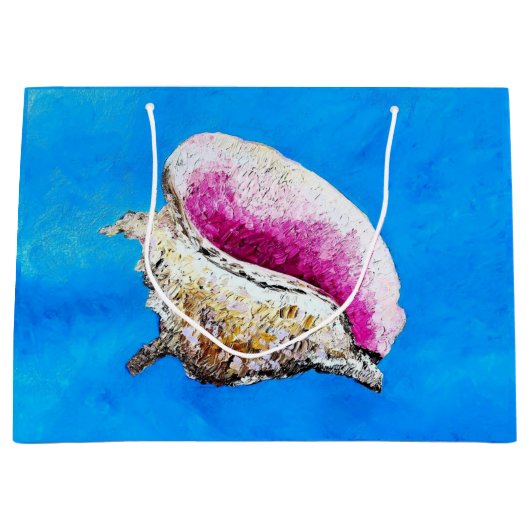 Conch Shell Gift Bag Groot Cadeauzakje (Voorkant)