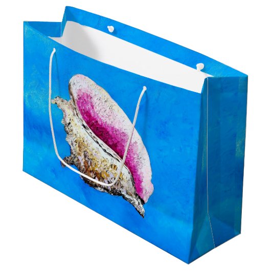 Conch Shell Gift Bag Groot Cadeauzakje (Voorkant Gekanteld)