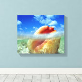 Conch Shell High Tide Canvas (Insitu (Houten vloer))