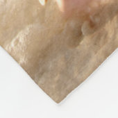Conch Shell in zand op tropisch strand Fleece Deken (Hoek)