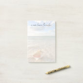 Conch Shell in zand op tropisch strand Post-it® Notes (Op bureau)