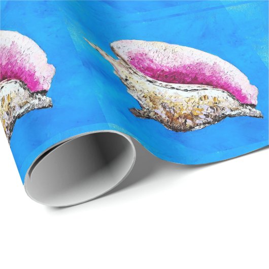 Conch Shell-inpakpapier Cadeaupapier (Rol Hoek)