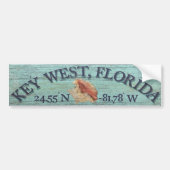  Conch Shell Key West Bumpersticker (Voorkant)