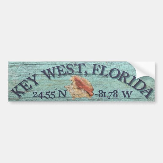  Conch Shell Key West Bumpersticker (Voorkant)