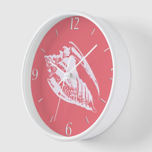 Conch Shell - koraalroze en wit (Hoek)