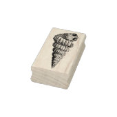 Conch Shell naar rechts Rubber Art Stamp Rubberstempel (Stempel)