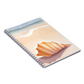 Conch Shell | Ocean Seashell Coastal Beach Notitieboek (Rechterzijde)