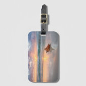 Conch Shell op de Beach | Jamaica Bagagelabel (Voorkant (verticaal))