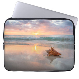 Conch Shell op de Beach   Jamaica Laptop Sleeve