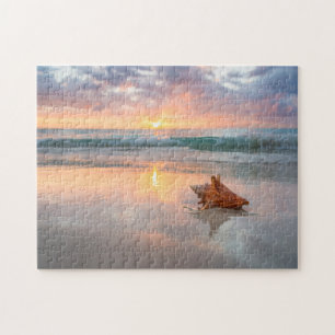 Conch Shell op de Beach   Jamaica Legpuzzel
