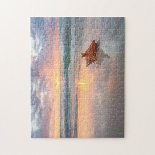 Conch Shell op de Beach | Jamaica Legpuzzel (Verticaal)