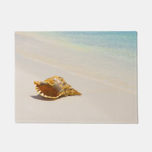 Conch Shell op strand 3 Deurmat (Voorkant)