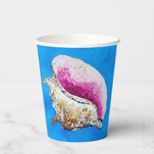 Conch Shell papier bekers (Achterkant)