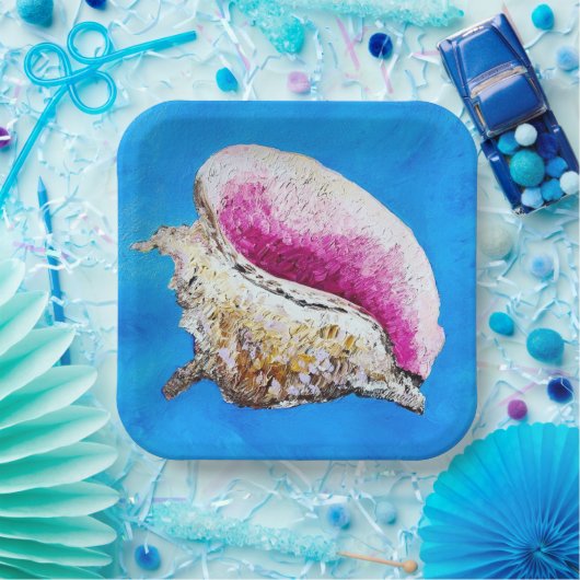 Conch Shell papier Borden Papieren Bordje (Feest)